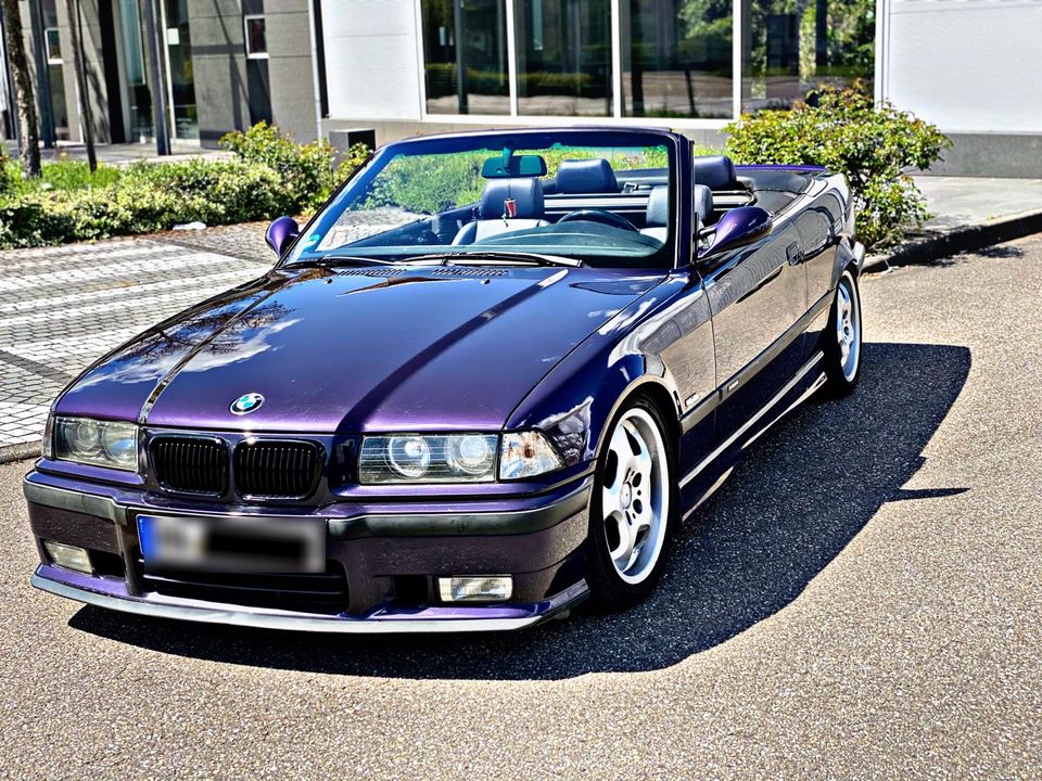 BMW E36 Cabrio Technoviolet M-Paket ab Werk Tempoma in Pfahlhof