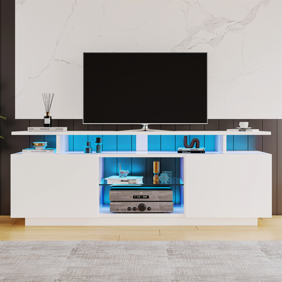 TV Schrank LED Lowboard Sideboard Fernsehschrank Fernsehtisch in Merenberg