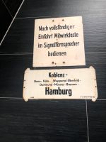 Zuglaufschild-Bahnschild-Zugschild aus Metall Niedersachsen - Wallenhorst Vorschau