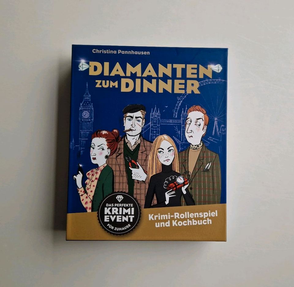 Diamanten zum Dinner - Krimirollenspiel und Kochbuch *neu* in Fredenbeck