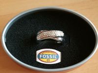 Fossil Edelstahlring mit Zirkonia OVP Nordrhein-Westfalen - Erkrath Vorschau