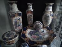 Vase Teller Dose Sammlung Japan Pfau Blume eckig Rheinland-Pfalz - Bad Breisig  Vorschau