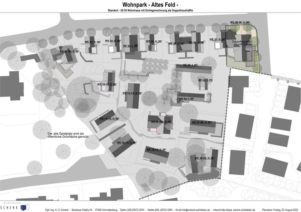 Baugrundstück für Wohnhaus mit Einliegerwohnung einschl. Baugenehmigung in Schmallenberg