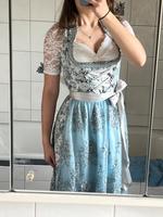 Dirndl Marjo hellblau mit Glitzerschürze silber 34/XS Bayern - Neustadt a.d.Donau Vorschau