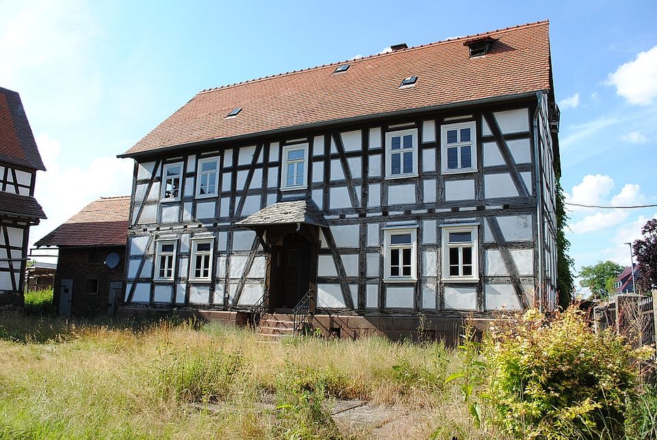 Dreiseitenhof (Einzelkulturdenkmal) in Kirchhain Großseelheim. in Kirchhain