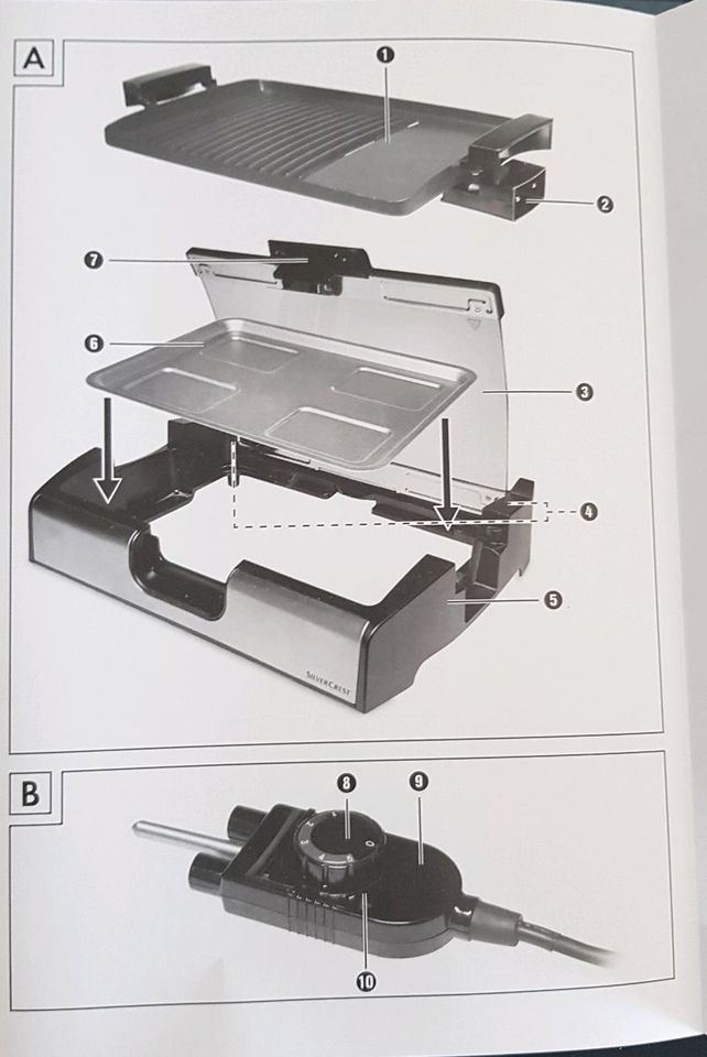 Tischgrill Silvercrest STGG 1800 A2 in Steißlingen