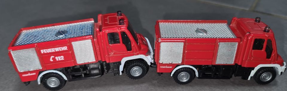 Siku 1068 Mercedes Benz Unimog "Feuerwehr 112" rot Modellauto in Setzin