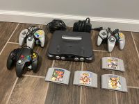 Nintendo 64 Konsole + 3 Controller + 4 Spiele - incl. Mario Kart Bayern - Buchhofen Vorschau