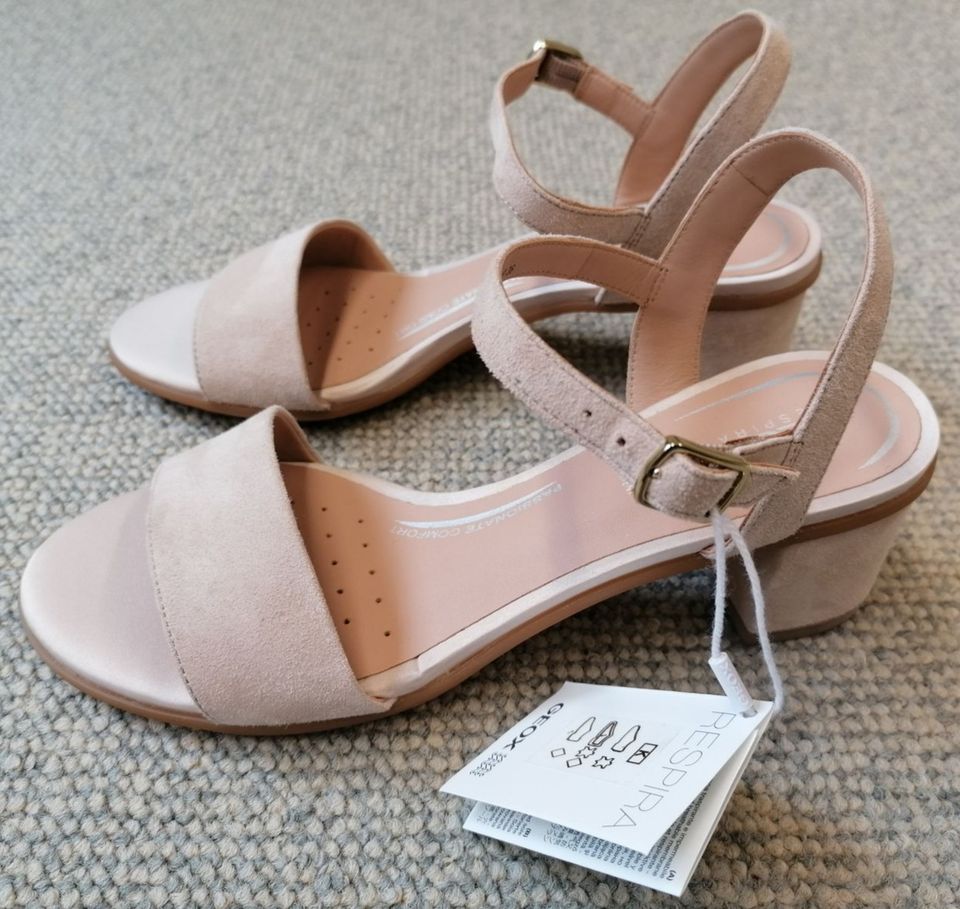 Neue GEOX Respira Damensandalen "Aurely 50" Farbe:Nude/Skin,Gr.36 in Weil am Rhein