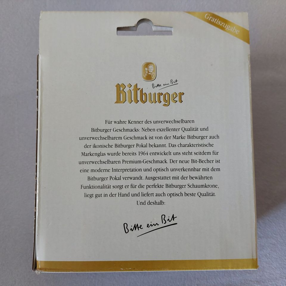 Bitburger 2er Set Biergläser Bit-Becher Ritzenhoff VERSCHENKEN in Leverkusen