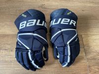 Bauer Hyperlite Eishockey Handschuhe Blau Navy 14 Hessen - Lampertheim Vorschau