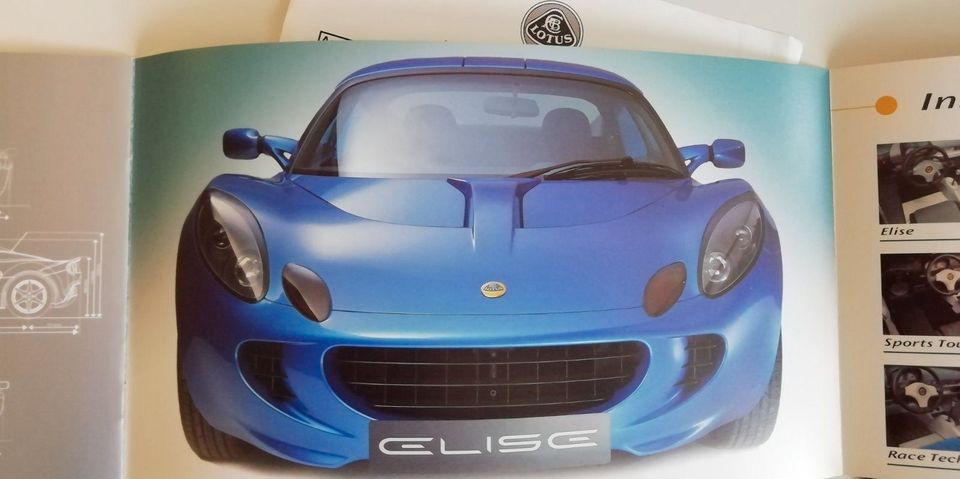 Lotus Elise Prospekt und Preise in DM in Hamburg