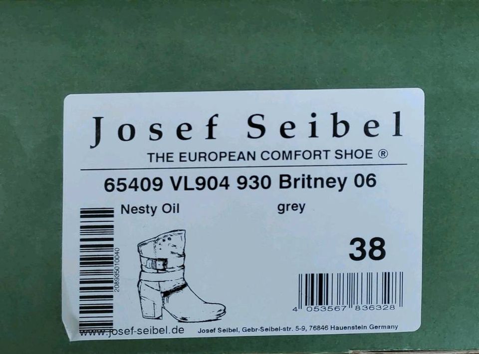 Josef Seibel Neu Damen Stiefeletten Britney 06 Nesty Oil grey 38 in  Niedersachsen - Wilhelmshaven | eBay Kleinanzeigen ist jetzt Kleinanzeigen