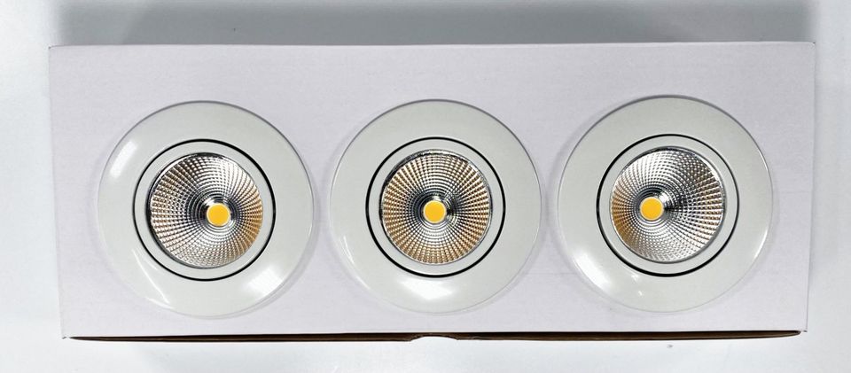 30 3er Set Nobile A 5068 T-Flat LED Einbauleuchte dimmbar, Restposten Paletten Großhandelwaren kaufen in Tanna