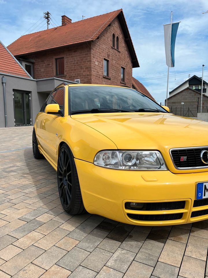 Audi S4 B5 Facelift Imolagelb, K04-Umbau, Neulack in Bischbrunn