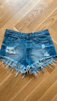 High waist Jeans Shorts Hose mit Fransen destroyed Look Fashion Nordrhein-Westfalen - Moers Vorschau