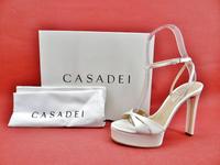 Casadei FLORA RASO High Heel Sandalen Sandaletten Schuhe Weiß 39 Hessen - Stadtallendorf Vorschau