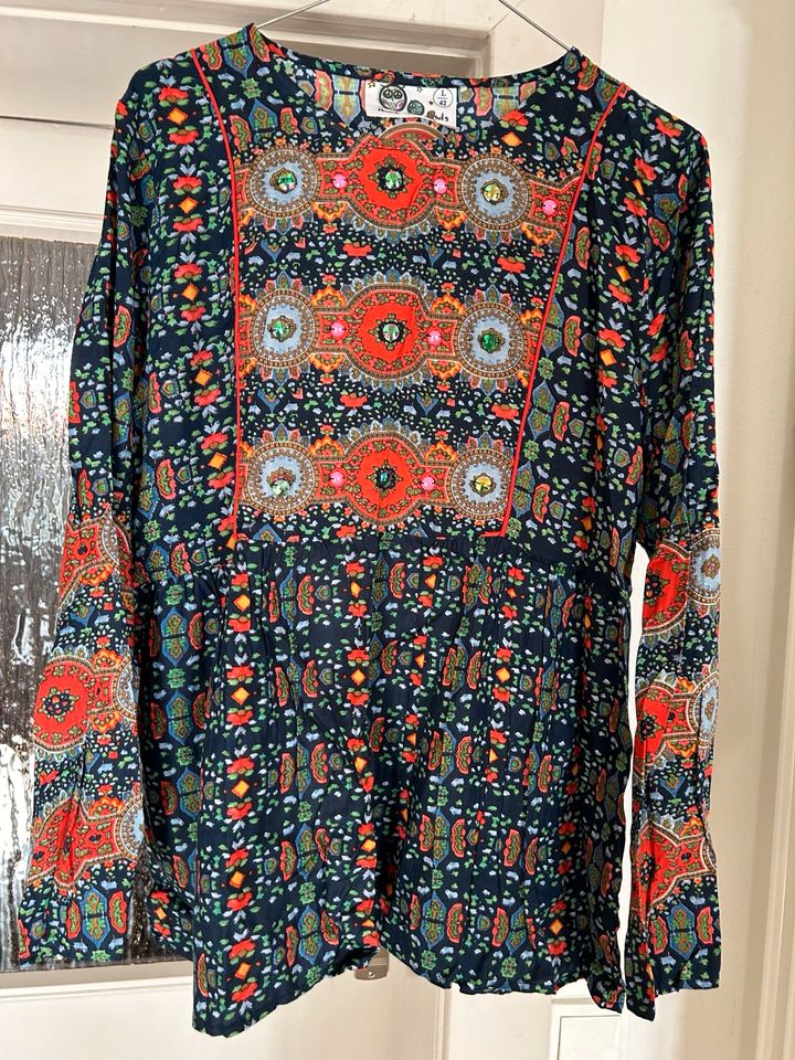 Neu Boho Hippie Ibiza Bluse Stickereien Sterne 40/42 Tunika in Berlin