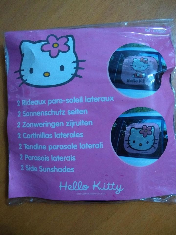 NEU ovp hello Kitty sonnen schutz für die Seite 2 teilig rosa s in Baesweiler