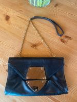 Coccinelle Tasche Clutch schwarz Leder Gold Kette Baden-Württemberg - Ettlingen Vorschau