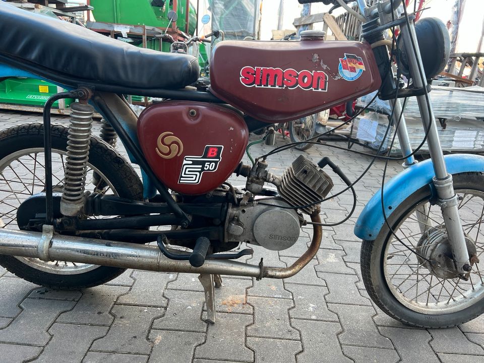 Simson S51 3-Gang 1984 Moped Roller Mofa S50 Motor A118 in Osterweddingen