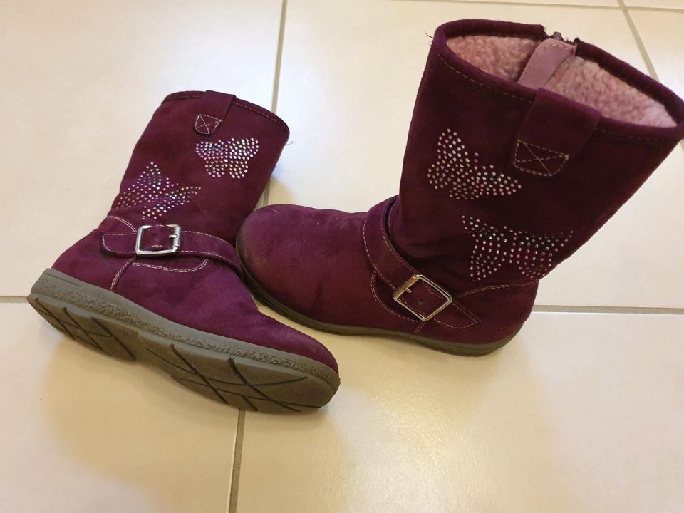 Stiefel Stiefeletten Gr. 29 beere Mädchen in Treuchtlingen