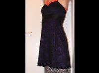 Kleid Minikleid 'Manguun' schwarz-lila Spitze reizvoll Gr. 38 / M Sachsen-Anhalt - Salzwedel Vorschau