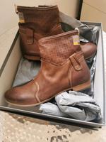 Manas Damen Sommer Stiefelette Gr 40 Leder braun Neu Sachsen-Anhalt - Timmenrode Vorschau