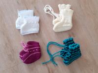 Gehäkelte Socken / Strümpfe / Schuhe für Babys / Neugeborene Niedersachsen - Heiningen (Niedersachsen) Vorschau
