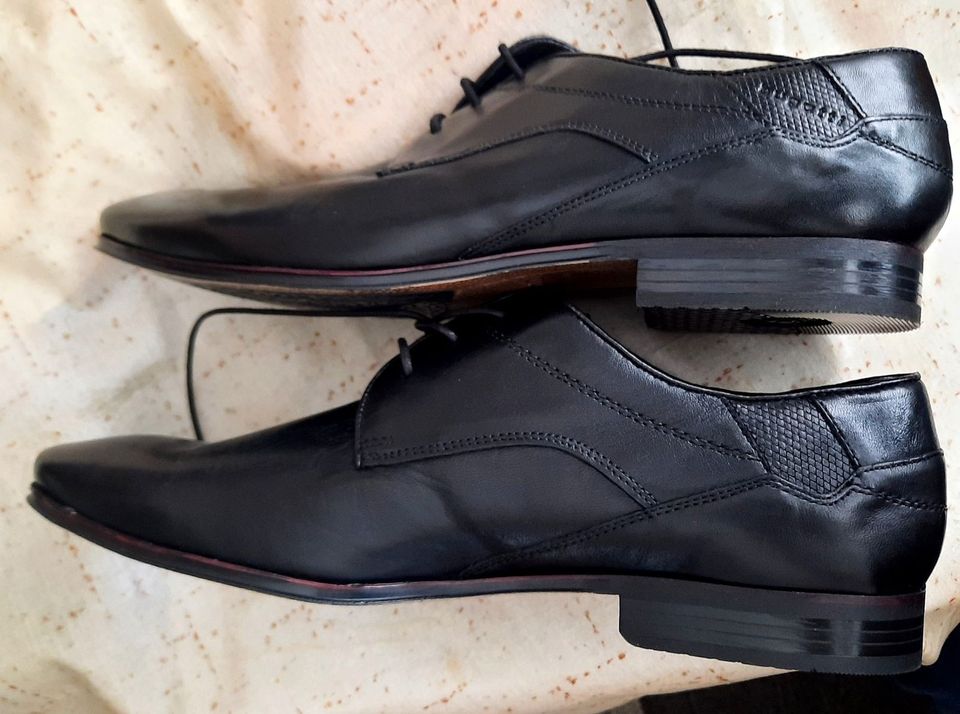 bugatti Derby Anzugschuh Business Schuh Leder EU 46 NEU NP 110 € in Dortmund