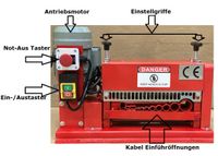 Angebot bis 17.05. Kabelschälmaschine 38mm Schrott Kupfer Kabel Nordrhein-Westfalen - Jülich Vorschau