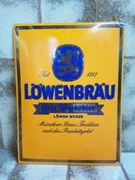 Emailschild "Löwenbräu Hefeweissbier" Baden-Württemberg - Kuchen Vorschau