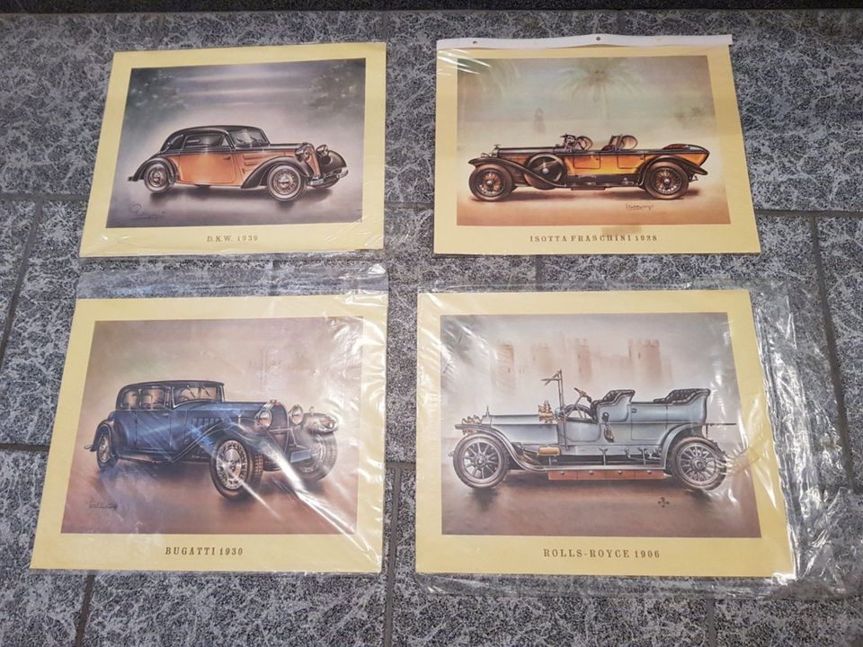 gebr alte Autobilder Fotos Drucke Oldtimer MB Auto Bilder Bugatti in Castrop-Rauxel