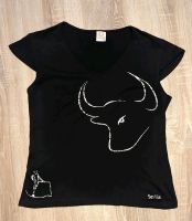 T-Shirt mit Stier-Motiv, Gr: L, Baumwolle, ungetragen Niedersachsen - Leer (Ostfriesland) Vorschau