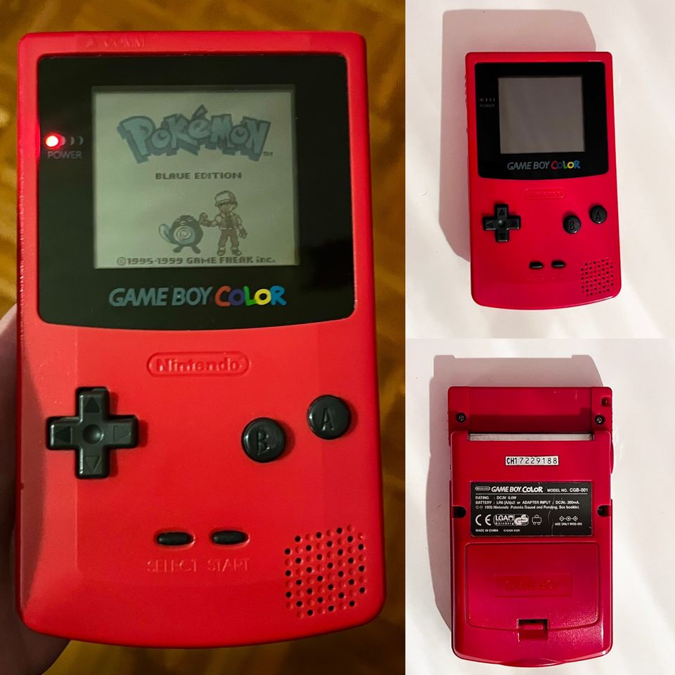 Original Nintendo Game Boy Color + 2 Spiele Gameboy Brombeerrot in Essen-West