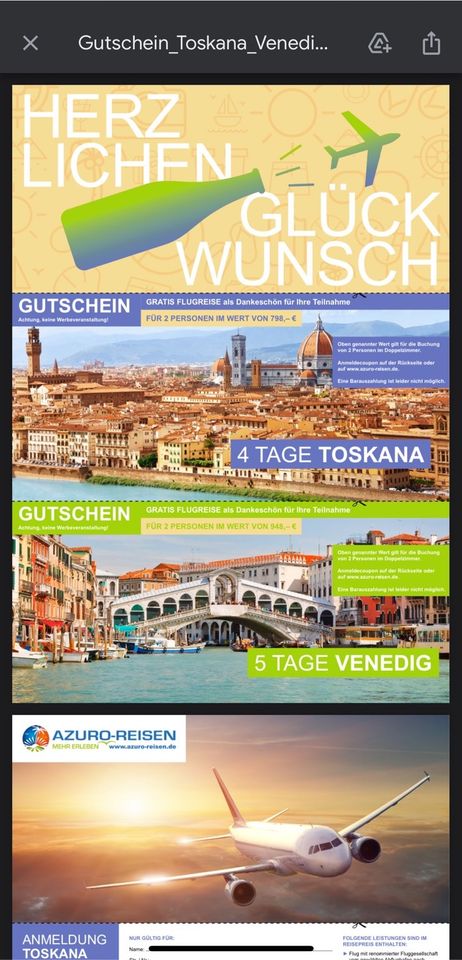 Venedig und Toskana in Weilheim i.OB