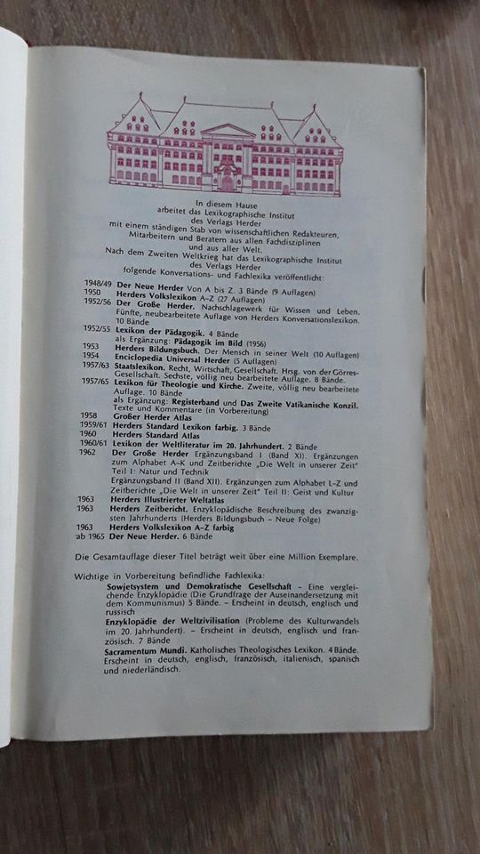 Herders Volkslexikon farbig * 7. Auflage * 1963 in Zweibrücken