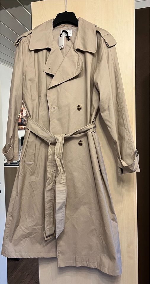 Damen Trenchcoat/Mantel/Jacke Gr. 42 XL Beige in Kupferberg