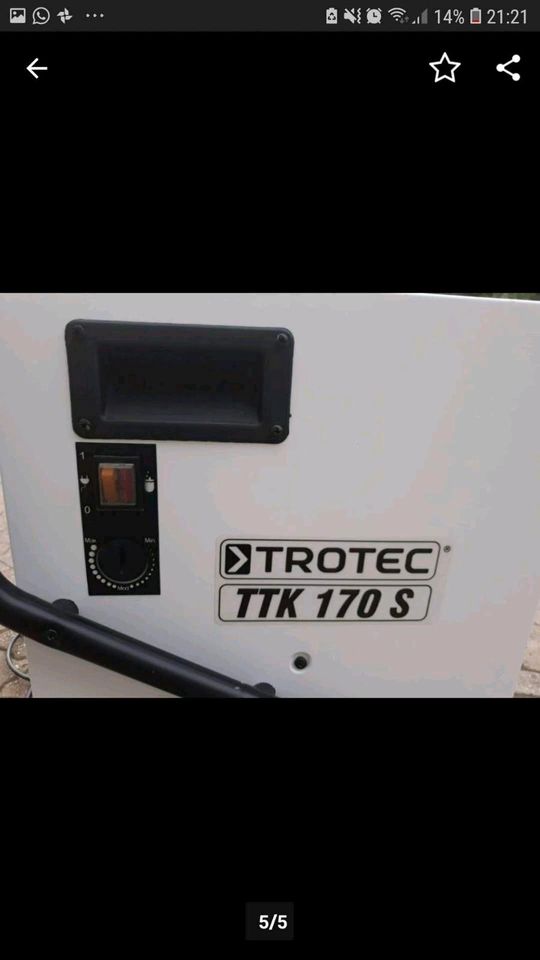 TROTEC 50 Liter Bautrockner / Luftentfeuchter / mieten in Wadgassen
