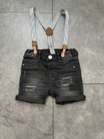 H&M Jeansshorts in Schwarz/Grau mit Latzträger Nürnberg (Mittelfr) - Südstadt Vorschau