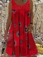 Lagenlook Boho Tank Kleid 4XL rot NEU Übergröße 52 / 54 A-Linie Nordrhein-Westfalen - Dormagen Vorschau