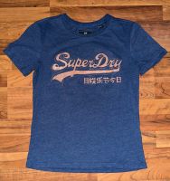 Damen T-Shirt von Superdry Größe 38 dunkelblau/Glitzer Stuttgart - Wangen Vorschau