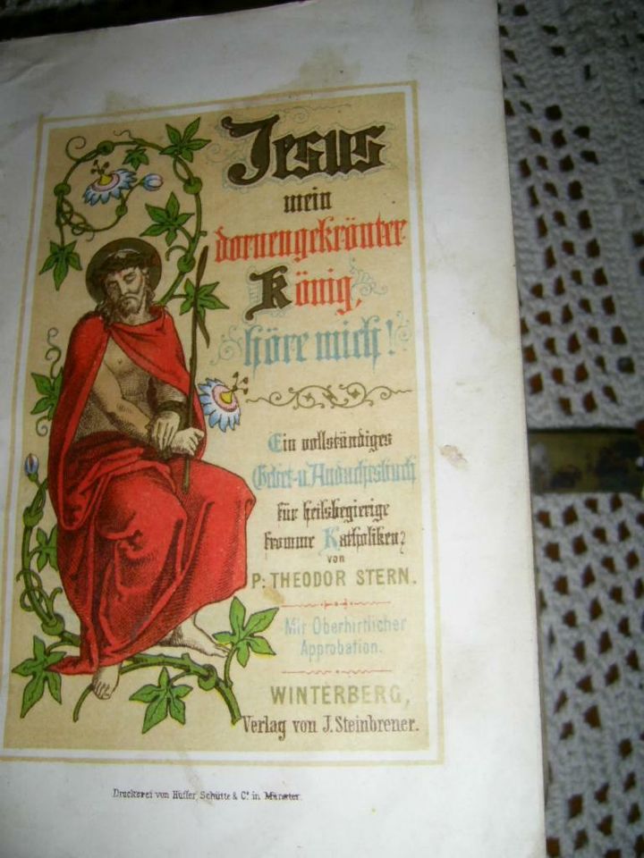 Gebetbuch aus dem Jahr 1877 in Iserlohn