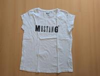 *Neu* Mustang - weißes T-Shirt mit Druck, Gr. L 40 Frankfurt am Main - Praunheim Vorschau