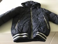 H&M Winterjacke Gr. 140 dunkelblau mit Kapuze Bayern - Zolling Vorschau