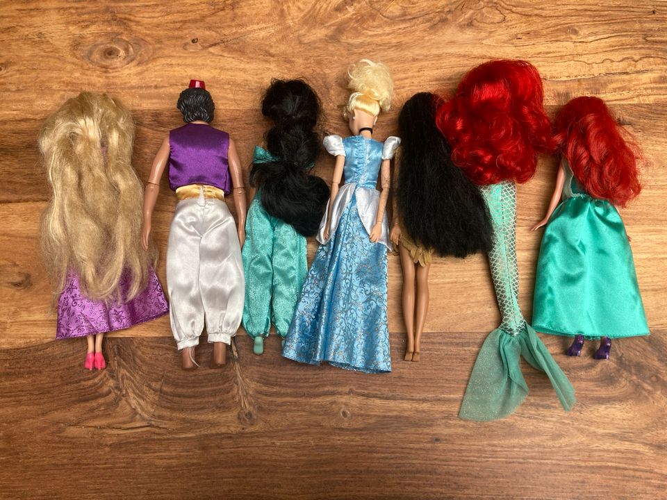 Disney Figuren - wie Barbie - Prinzessinnen und Prinz in Freiberg am Neckar