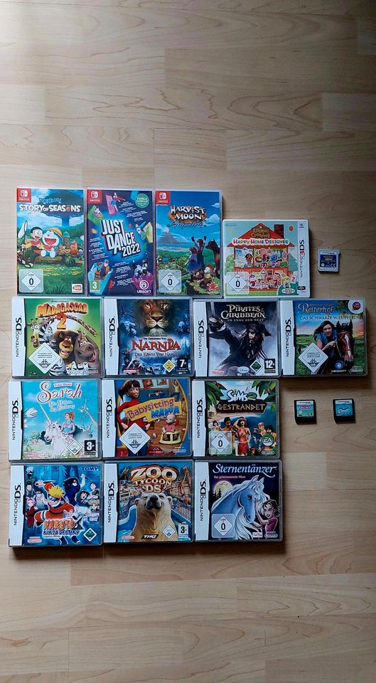 19 Nintendo DS/3DS/Switch-Spiele mit Pokémon, HM, AC in Breiholz