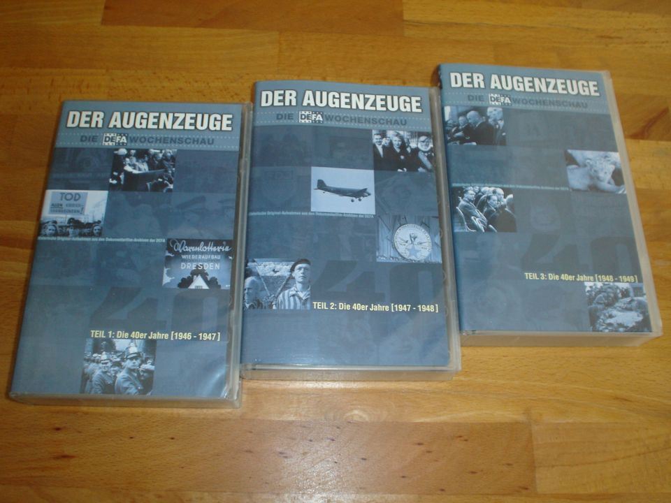 12 x VHS / VIDEOS "DER AUGENZEUGE" - DEFA WOCHENSCHAU - DDR-RAR! in Berlin