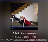 Anna Karenina Ballet 1 Ticket Bergedorf - Hamburg Allermöhe  Vorschau