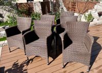 6 Polyrattan Aluminium Stühle von Stern für Garten / Terrasse Baden-Württemberg - Burgstetten Vorschau